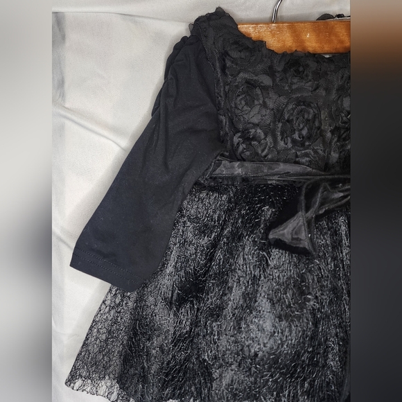 Black Girls Dress w/Tights Size 9 mo. - Picture 5 of 11